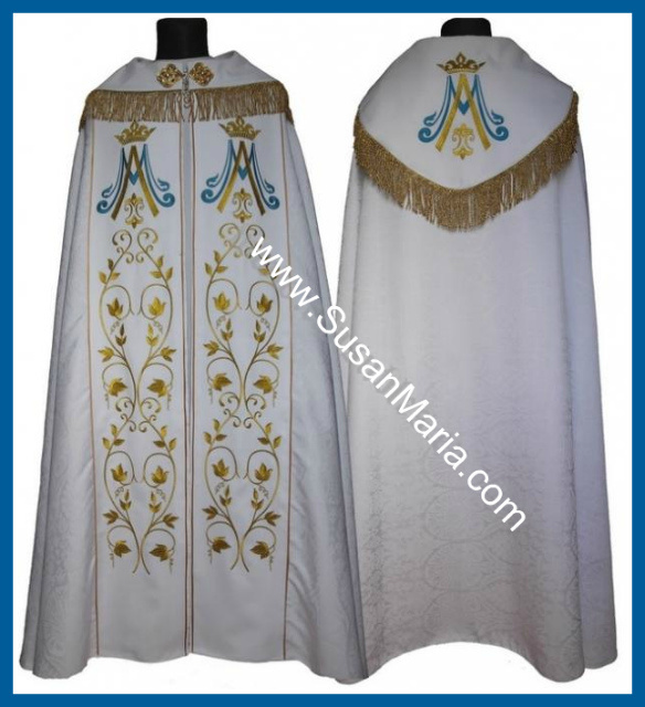 Gothic Marian Cope with Embroidery